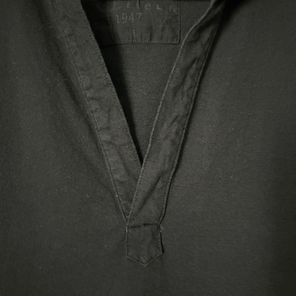 Frank & Eileen Patrick Popover Henley Heritage Jersey Tee Lab Black Cotton Large - Picture 4 of 7